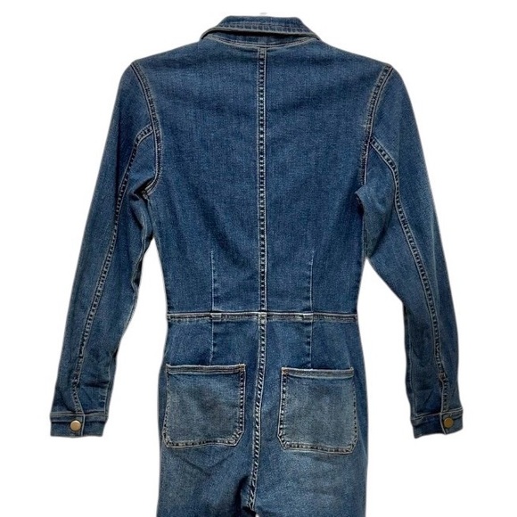 Free People Lenox Jumpsuit Coveralls Denim Utility One Piece Size Extra Small - Picture 7 of 15